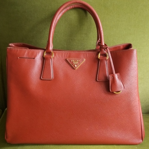 Prada Handbags - Prada Saffiano Lux large satchel